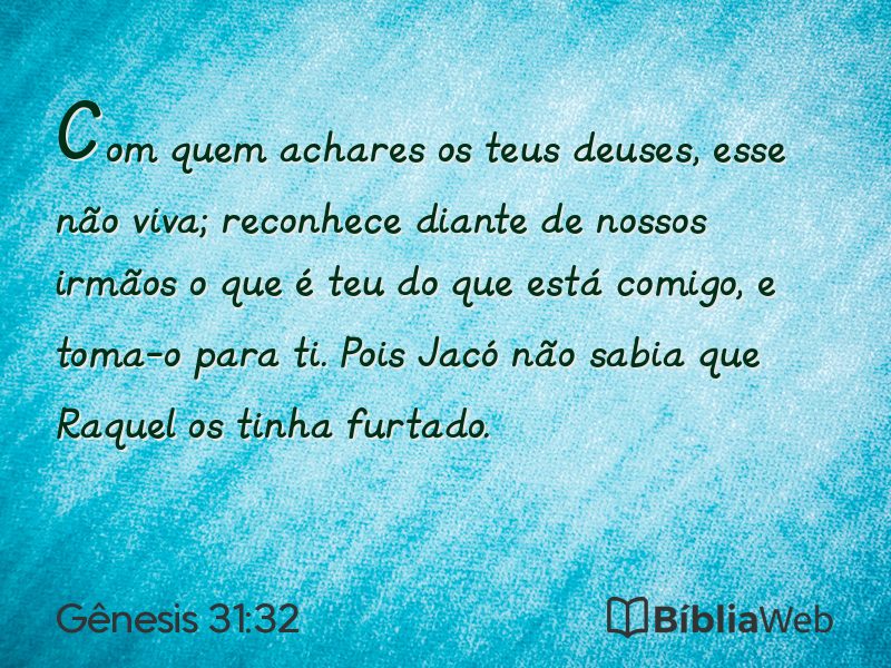 Gênesis 31:32 em imagem para compartilhar