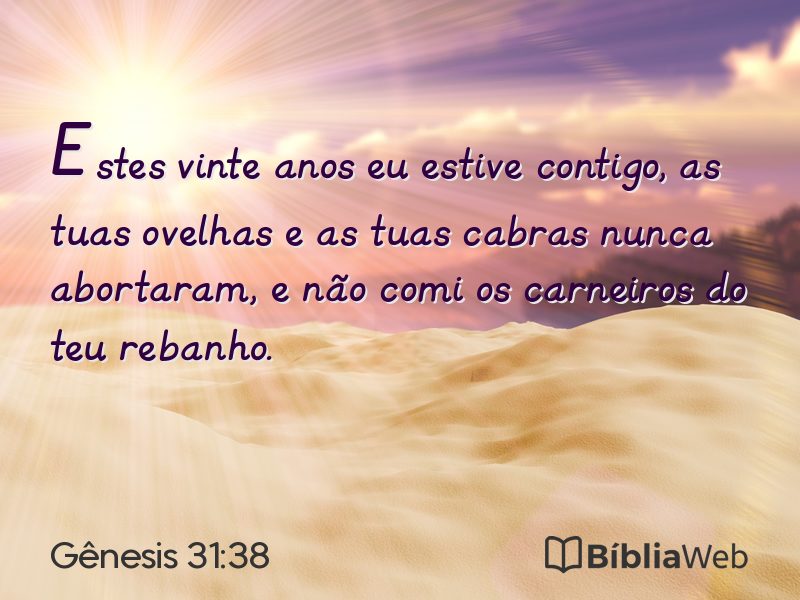 Gênesis 31:38 em imagem para compartilhar