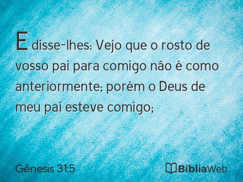 Gênesis 31:5 em imagem para compartilhar