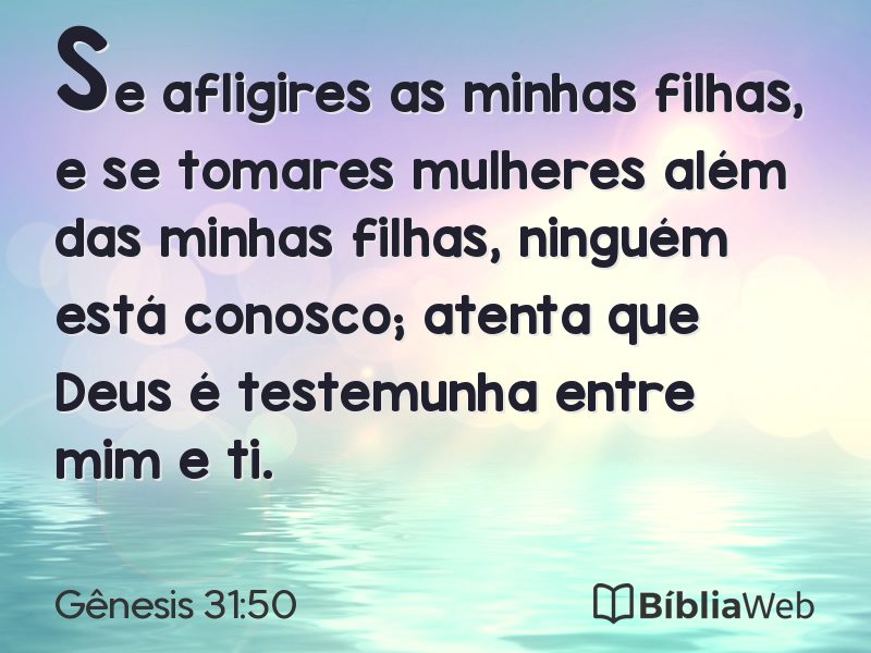 Gênesis 31:50 em imagem para compartilhar