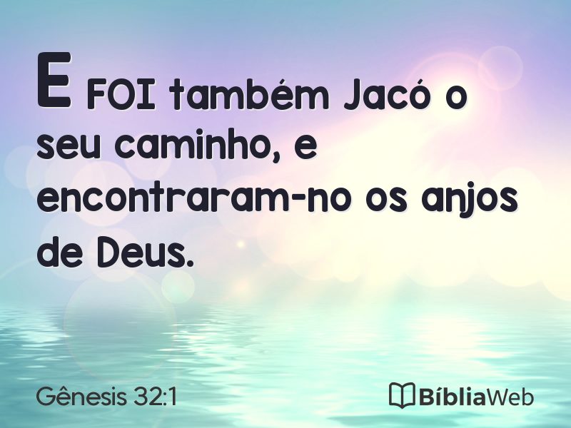 Gênesis 32:1 em imagem para compartilhar