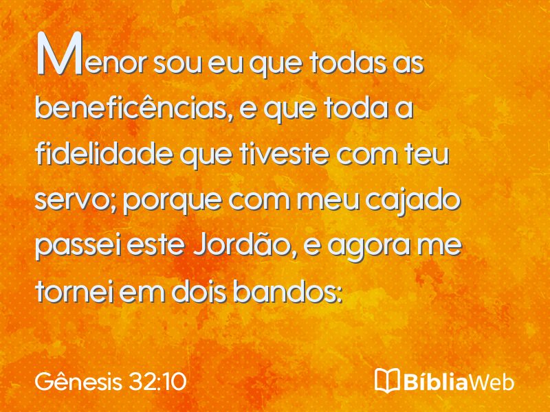 Gênesis 32:10 em imagem para compartilhar