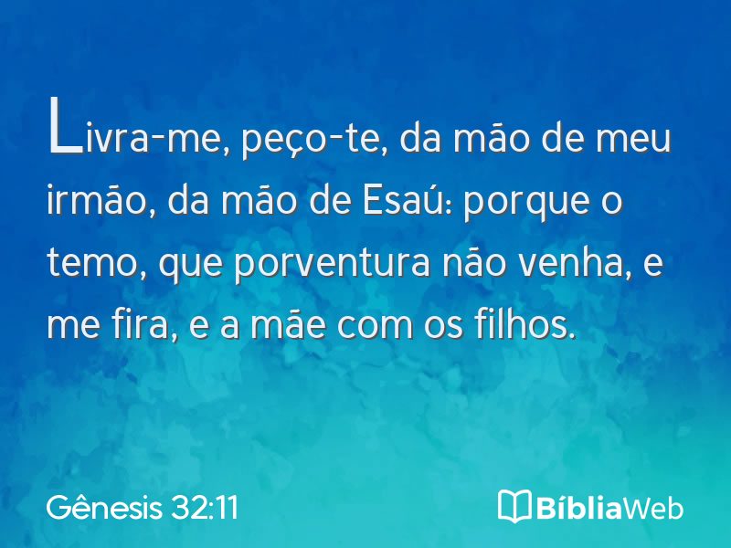Gênesis 32:11 em imagem para compartilhar