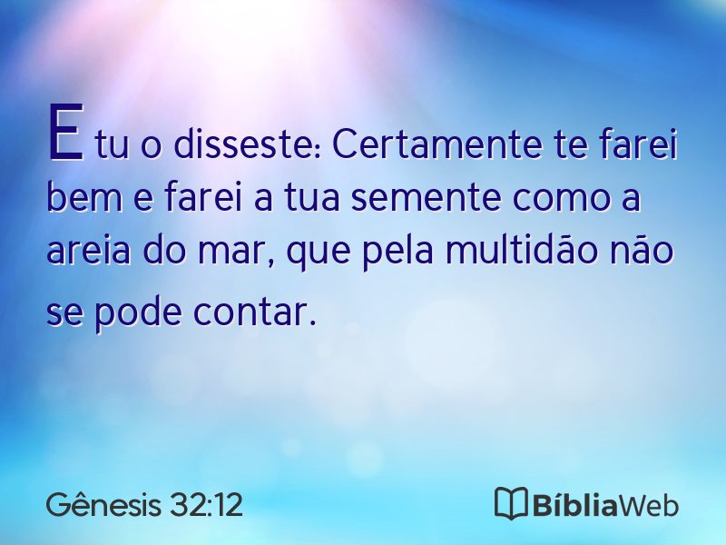 Gênesis 32:12 em imagem para compartilhar
