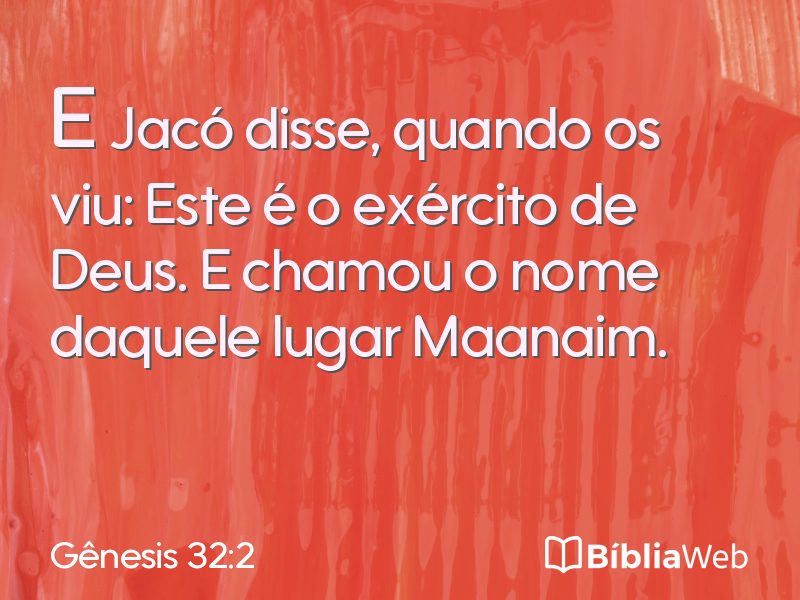 Gênesis 32:2 em imagem para compartilhar