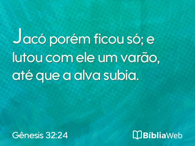 Gênesis 32:24 em imagem para compartilhar