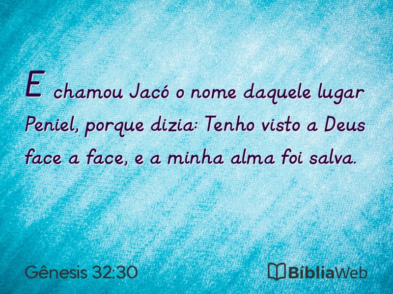 Gênesis 32:30 em imagem para compartilhar