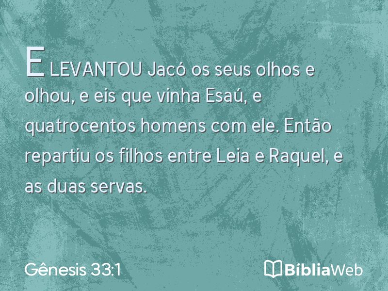 Gênesis 33:1 em imagem para compartilhar