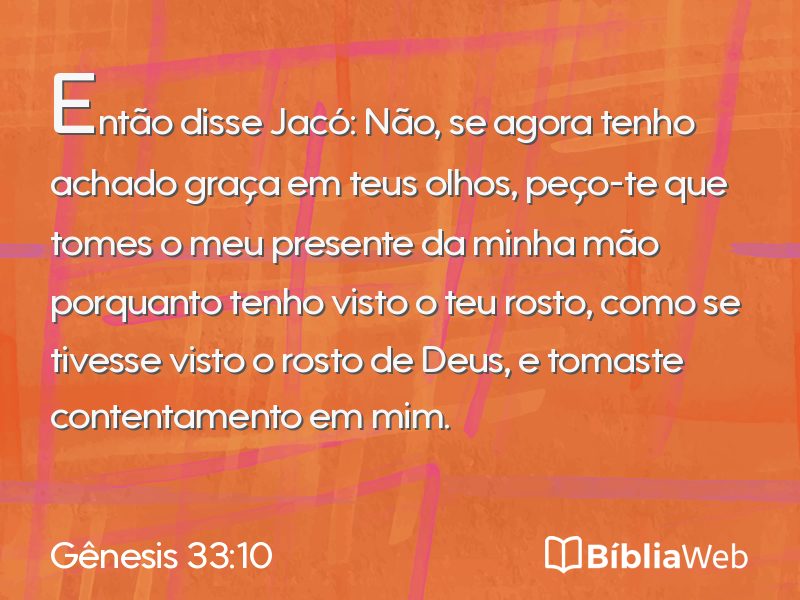 Gênesis 33:10 em imagem para compartilhar