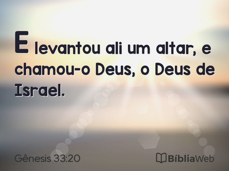 Gênesis 33:20 em imagem para compartilhar