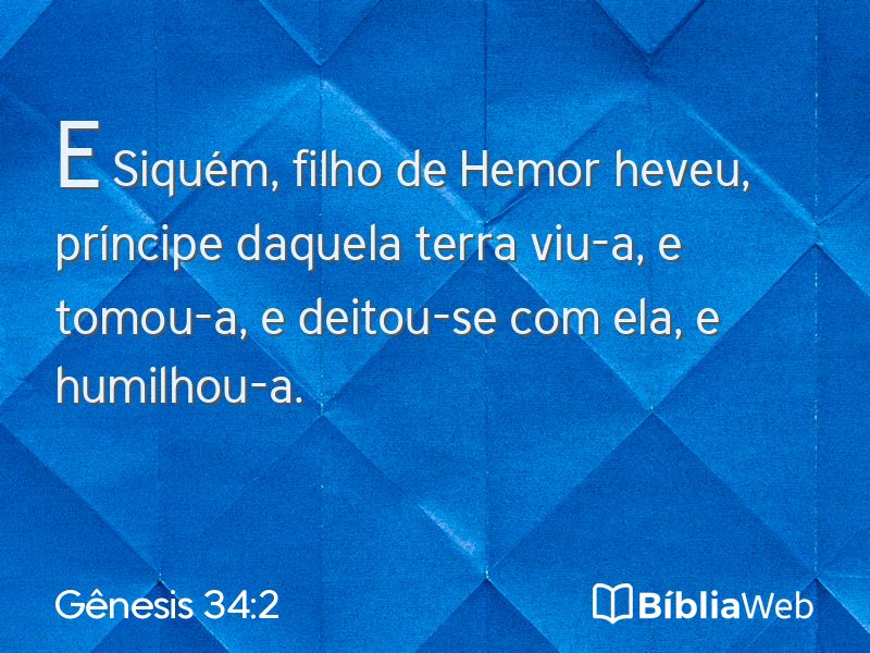 Gênesis 34:2 em imagem para compartilhar