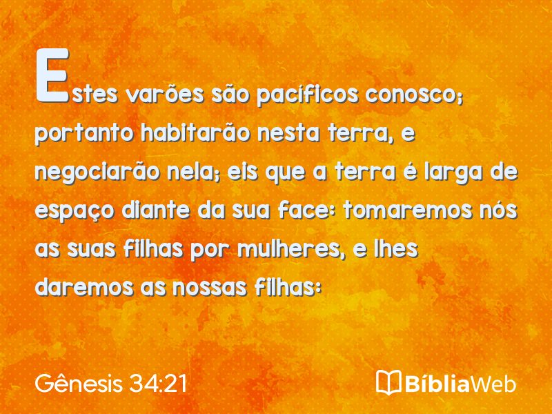 Gênesis 34:21 em imagem para compartilhar