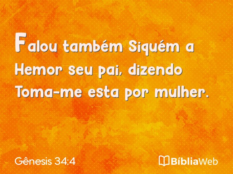 Gênesis 34:4 em imagem para compartilhar