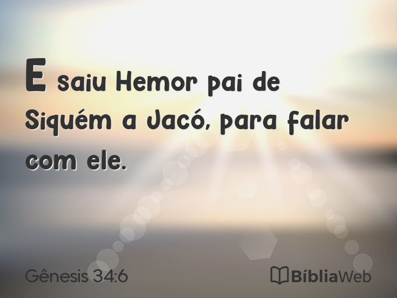 Gênesis 34:6 em imagem para compartilhar