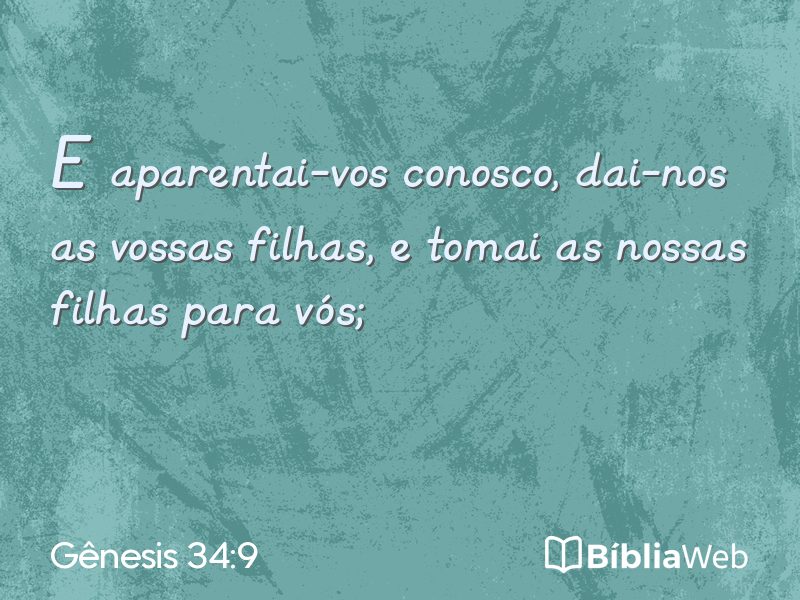 Gênesis 34:9 em imagem para compartilhar