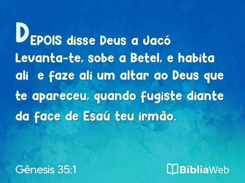 Gênesis 35:1 em imagem para compartilhar