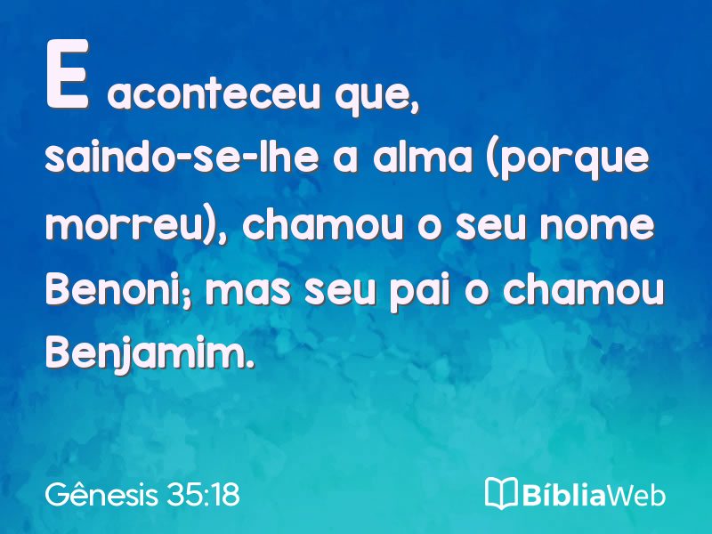 Gênesis 35:18 em imagem para compartilhar