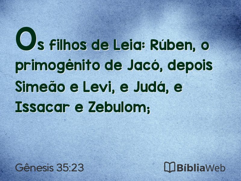 Gênesis 35:23 em imagem para compartilhar