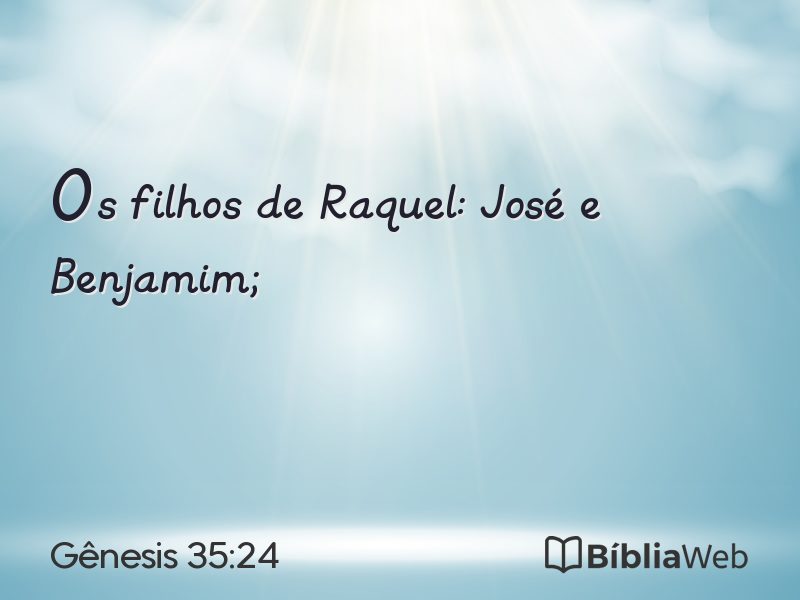 Gênesis 35:24 em imagem para compartilhar