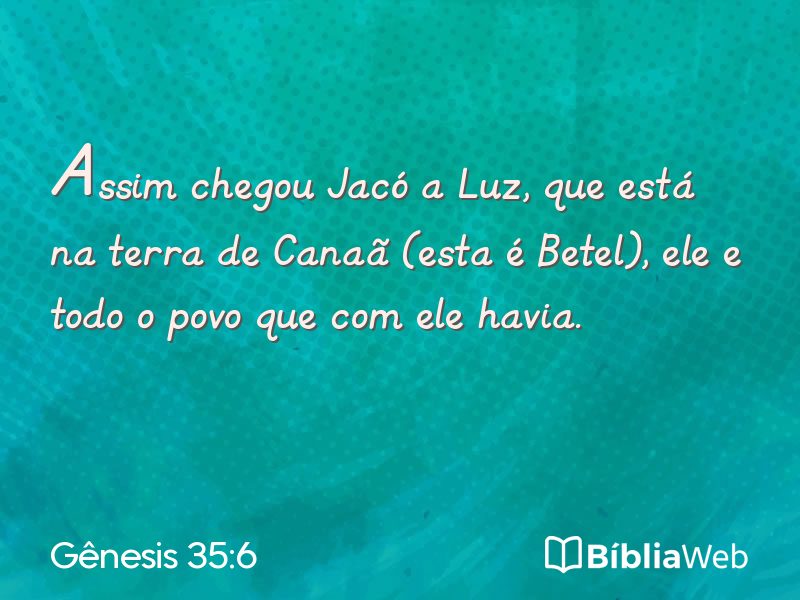 Gênesis 35:6 em imagem para compartilhar