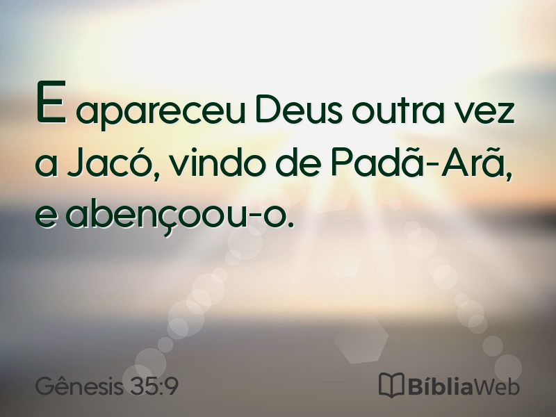 Gênesis 35:9 em imagem para compartilhar