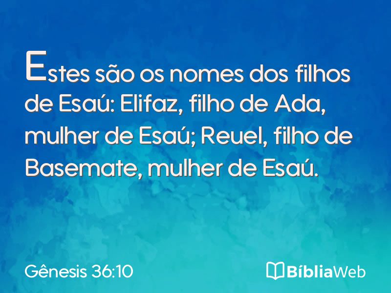 Gênesis 36:10 em imagem para compartilhar