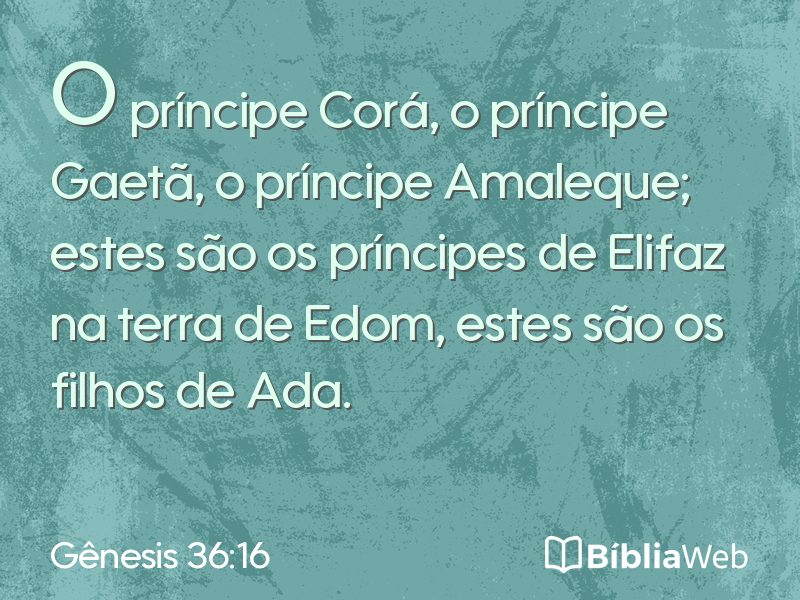 Gênesis 36:16 em imagem para compartilhar