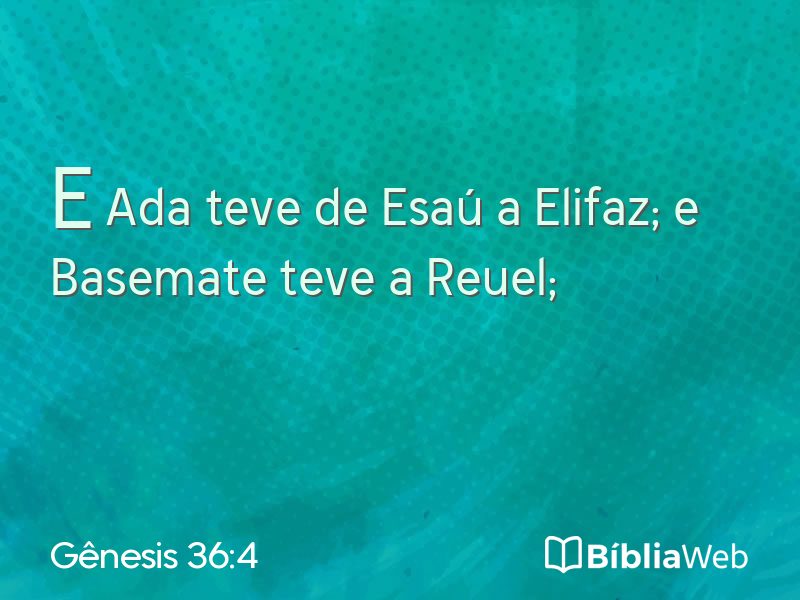 Gênesis 36:4 em imagem para compartilhar