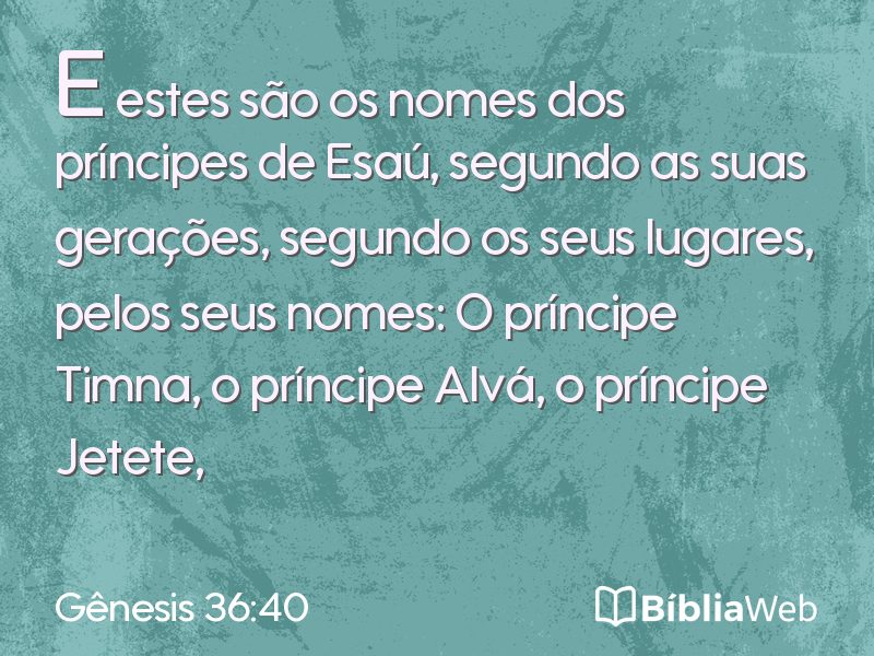 Gênesis 36:40 em imagem para compartilhar