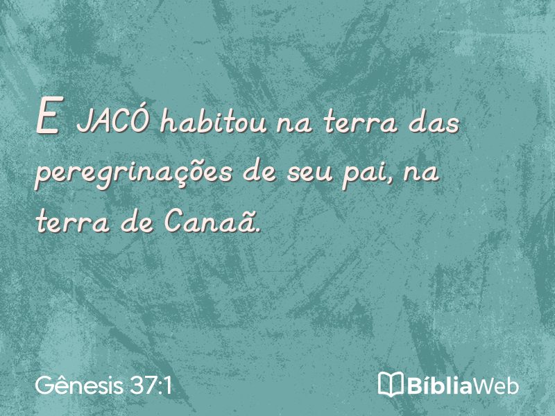 Gênesis 37:1 em imagem para compartilhar