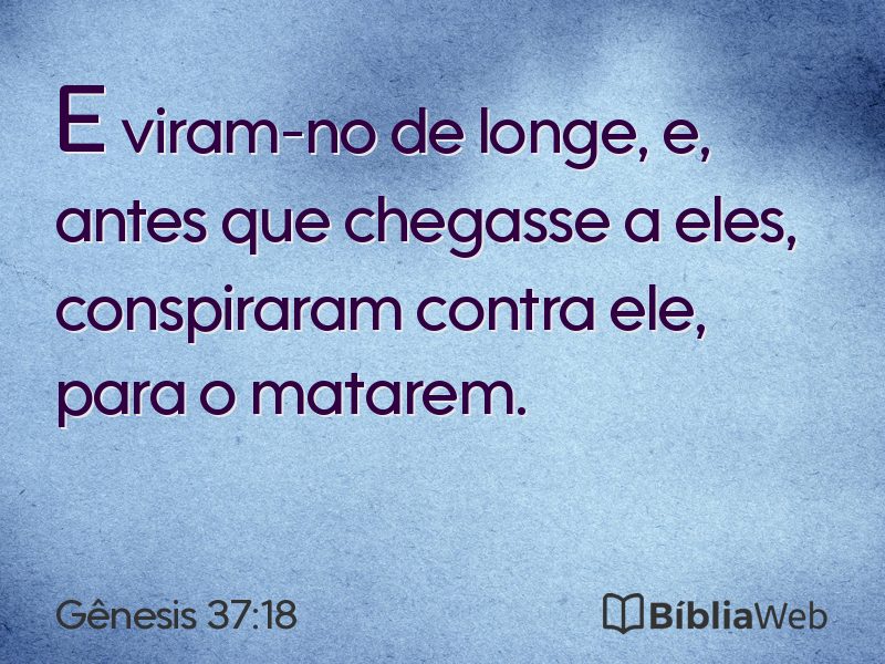 Gênesis 37:18 em imagem para compartilhar