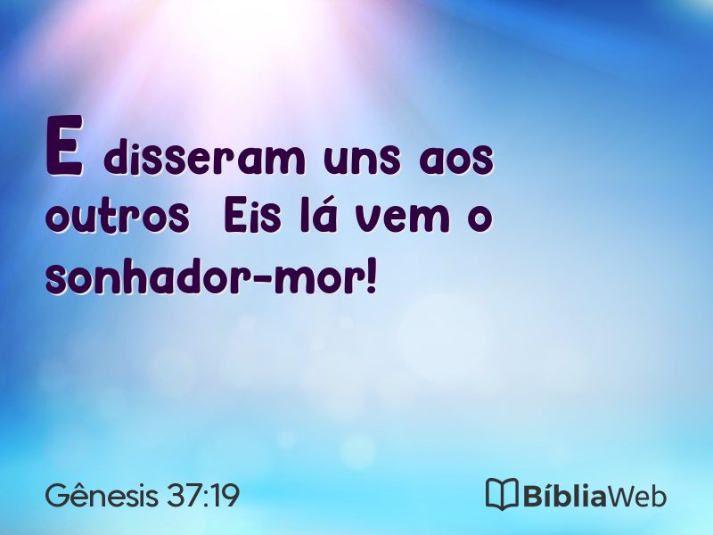 Gênesis 37:19 em imagem para compartilhar