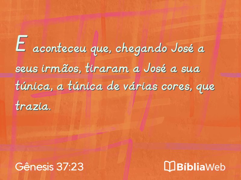 Gênesis 37:23 em imagem para compartilhar