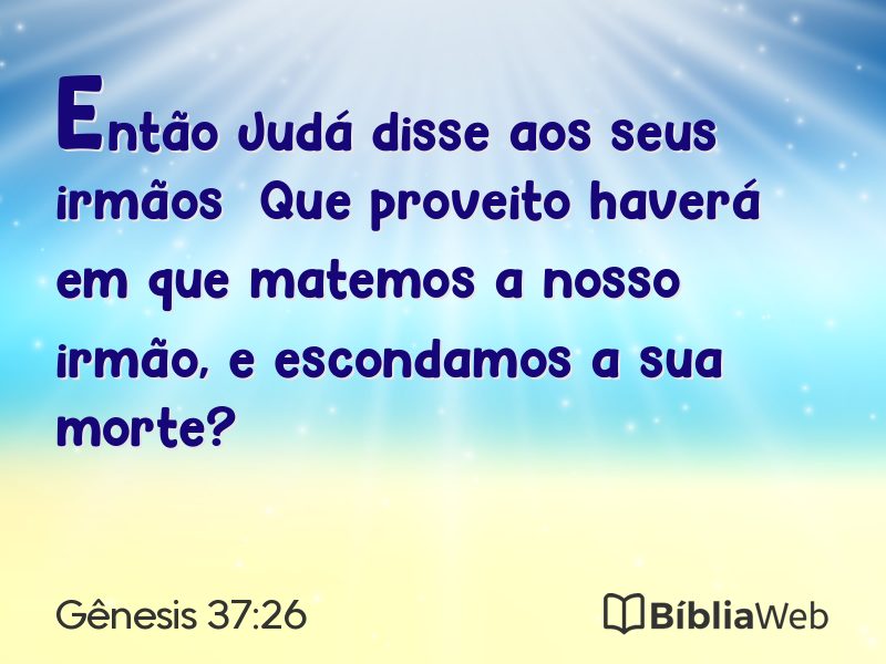 Gênesis 37:26 em imagem para compartilhar