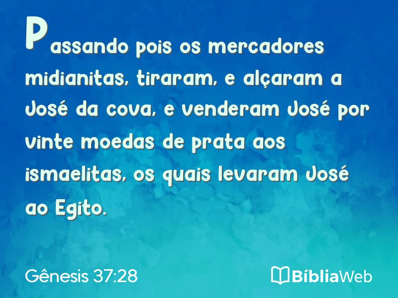 Gênesis 37:28 em imagem para compartilhar