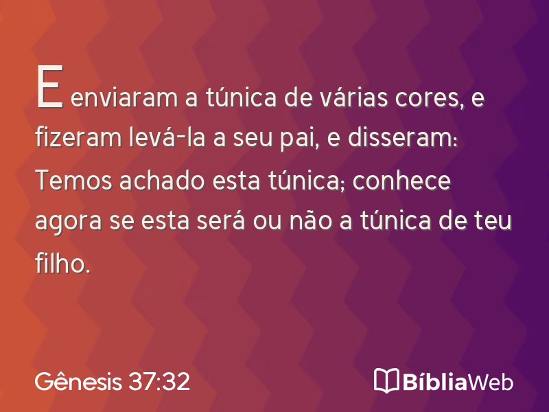 Gênesis 37:32 em imagem para compartilhar