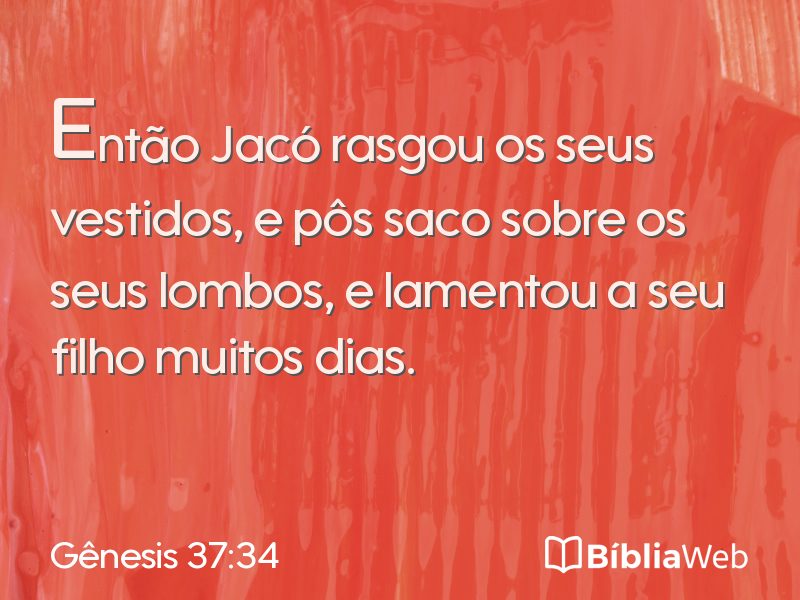 Gênesis 37:34 em imagem para compartilhar