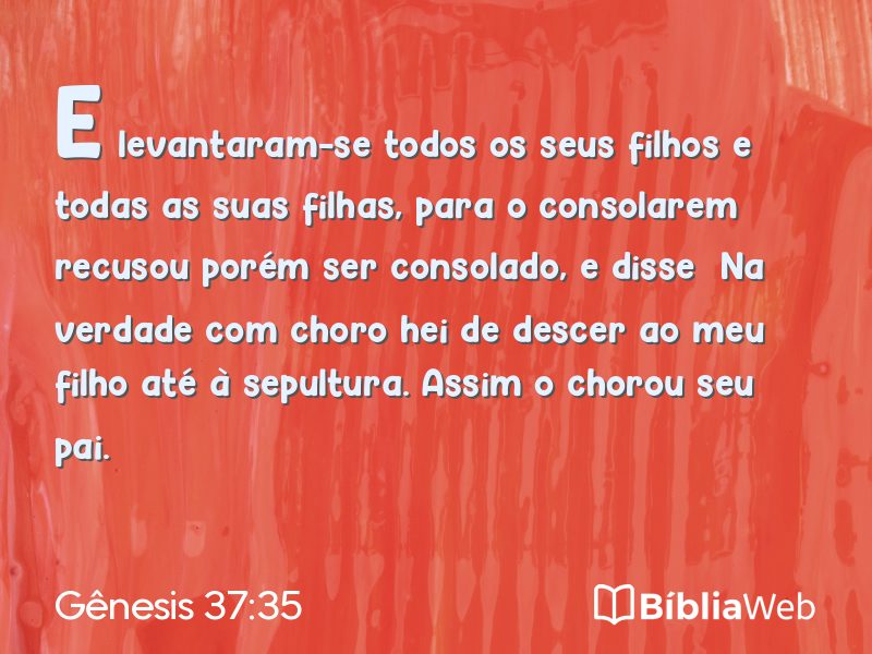 Gênesis 37:35 em imagem para compartilhar