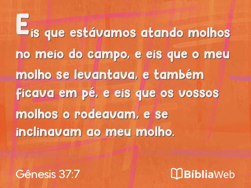 Gênesis 37:7 em imagem para compartilhar