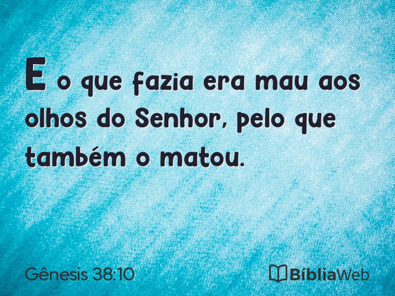 Gênesis 38:10 em imagem para compartilhar