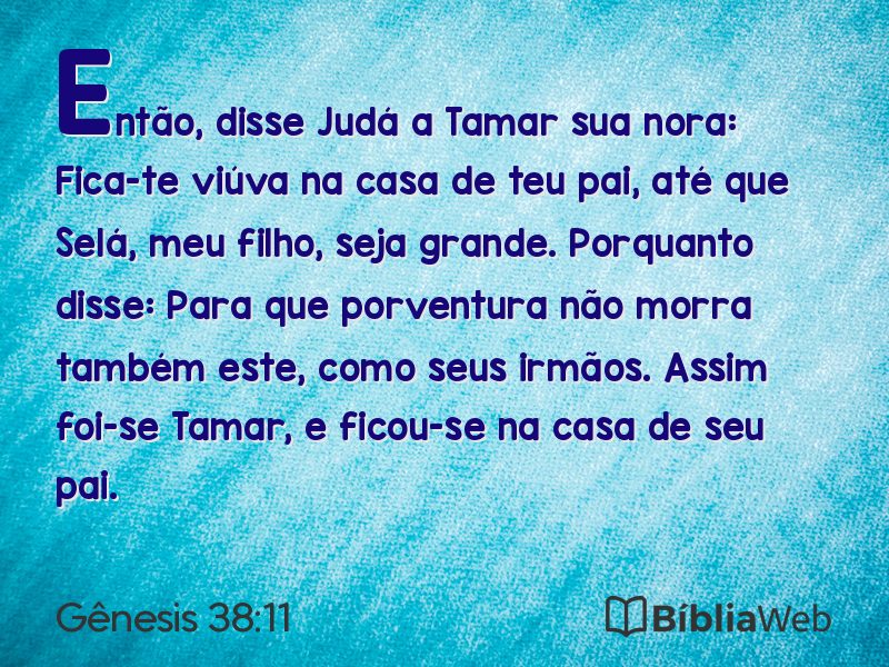 Gênesis 38:11 em imagem para compartilhar