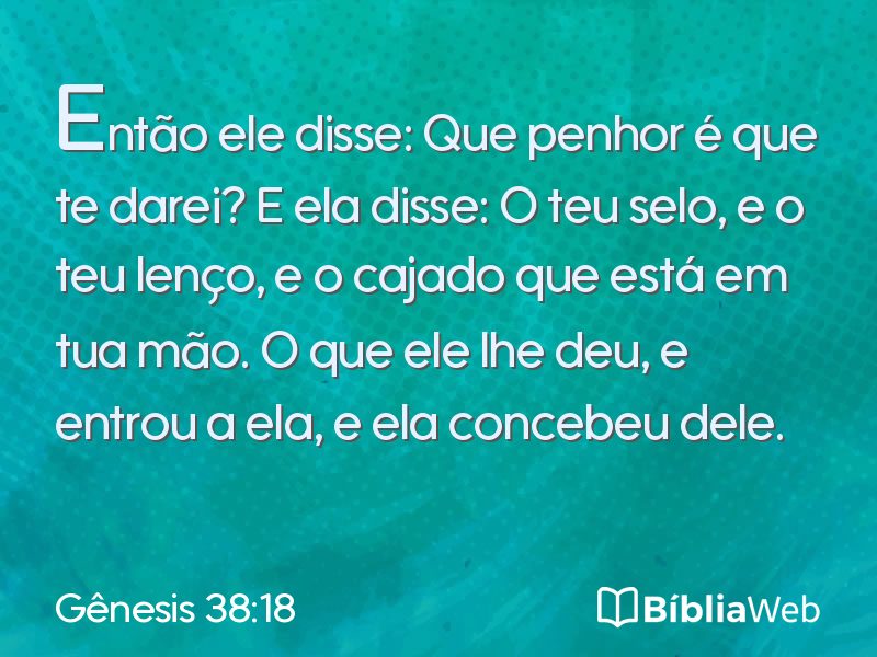 Gênesis 38:18 em imagem para compartilhar