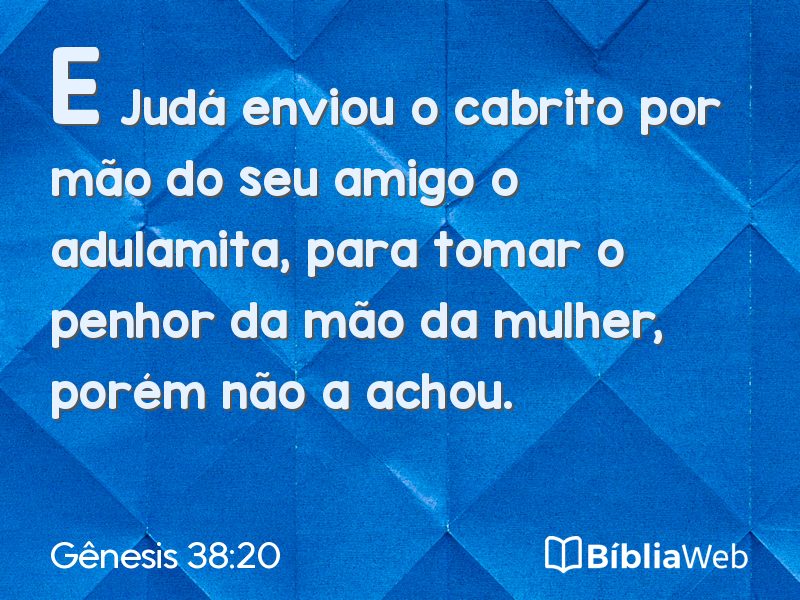 Gênesis 38:20 em imagem para compartilhar