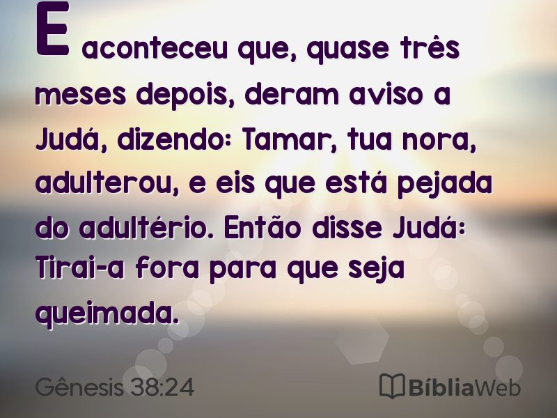 Gênesis 38:24 em imagem para compartilhar