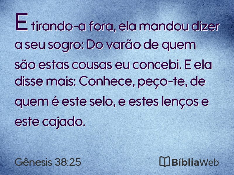 Gênesis 38:25 em imagem para compartilhar
