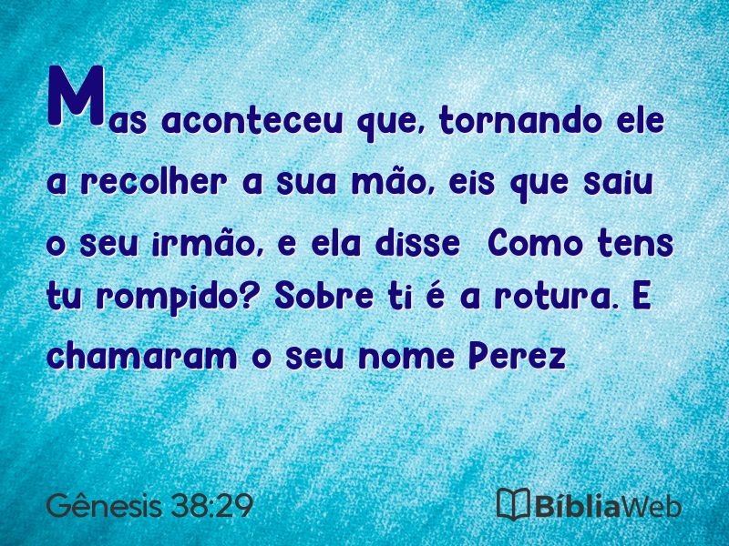 Gênesis 38:29 em imagem para compartilhar