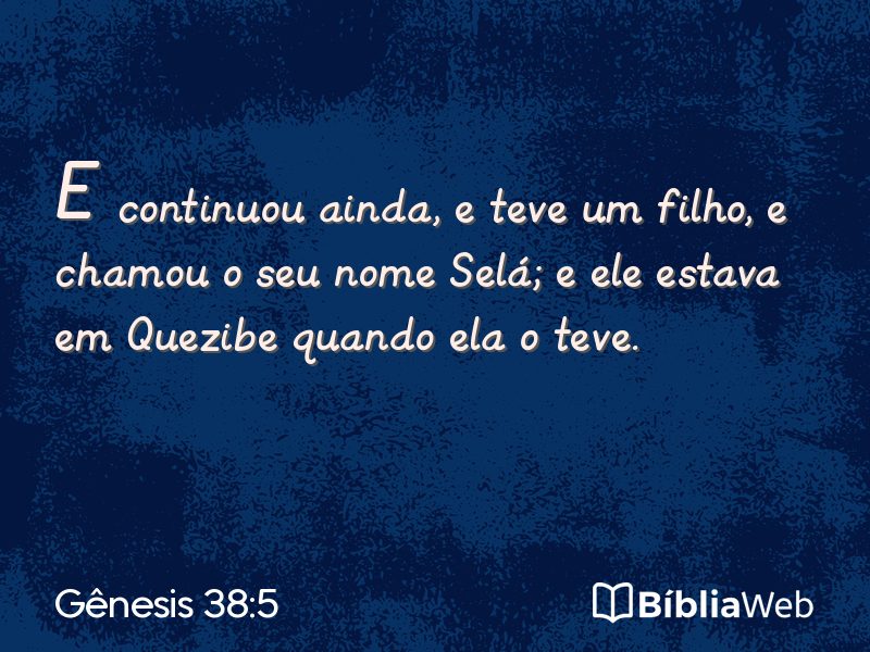 Gênesis 38:5 em imagem para compartilhar