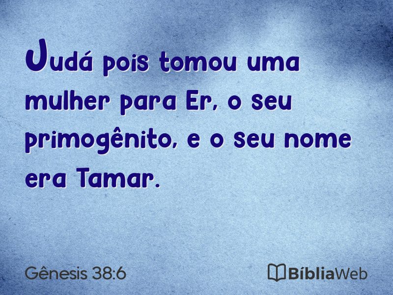 Gênesis 38:6 em imagem para compartilhar