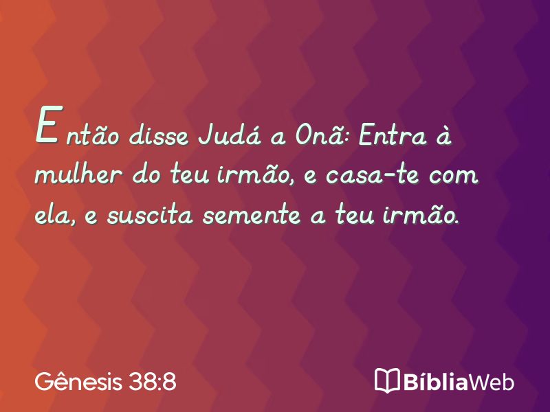 Gênesis 38:8 em imagem para compartilhar