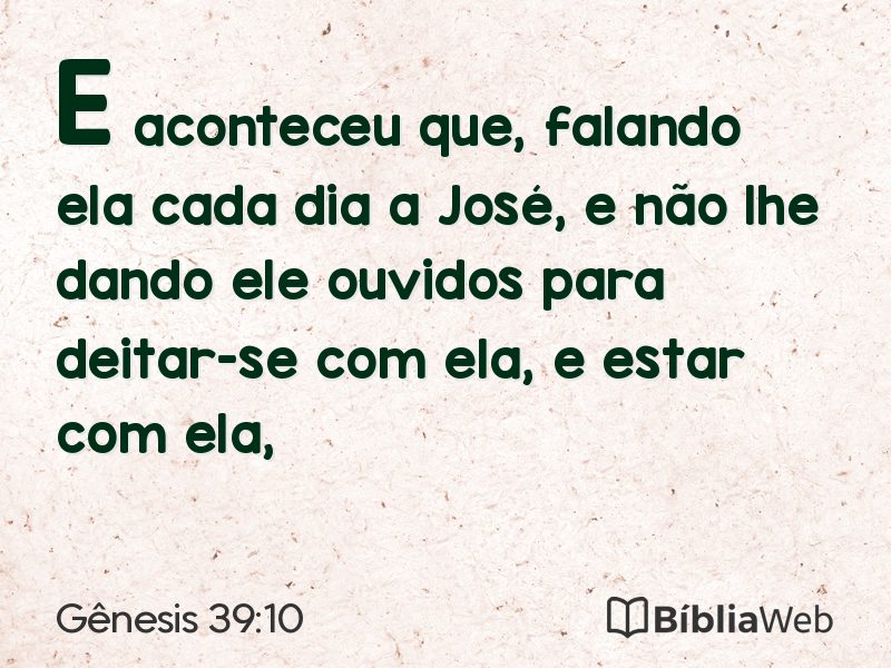 Gênesis 39:10 em imagem para compartilhar